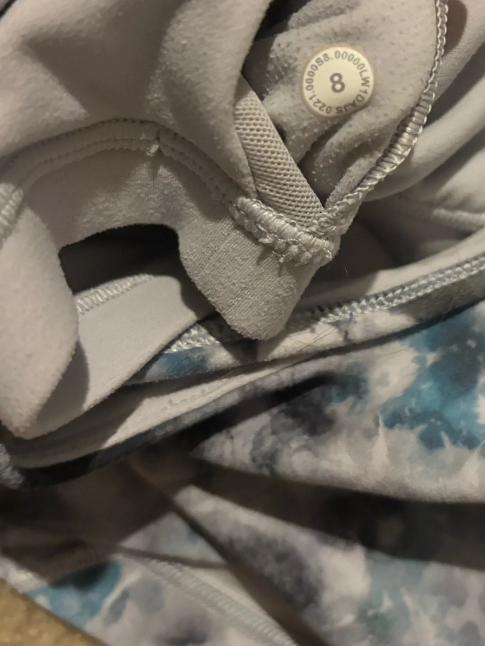 lululemon athletica Tie-Dye Blue Gray Sports align Crop Tank